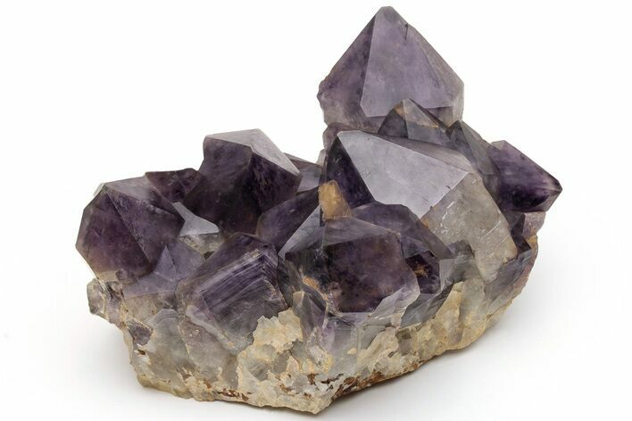 Deep Purple Amethyst Crystal Cluster With Huge Crystals #223296